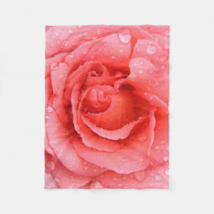 Manta Polar Drogas rojas rojas de agua rosadas románticas