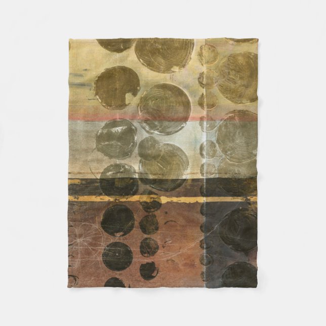 Manta Polar Dropletas verdes circulares (Anverso)