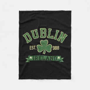 Manta Polar Dublin Ireland Clover Leaf Shamrock St Patricks Da