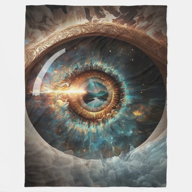 Manta Polar Dubman Designs: Ojo de Dios, Río de Esperanza (Anverso)