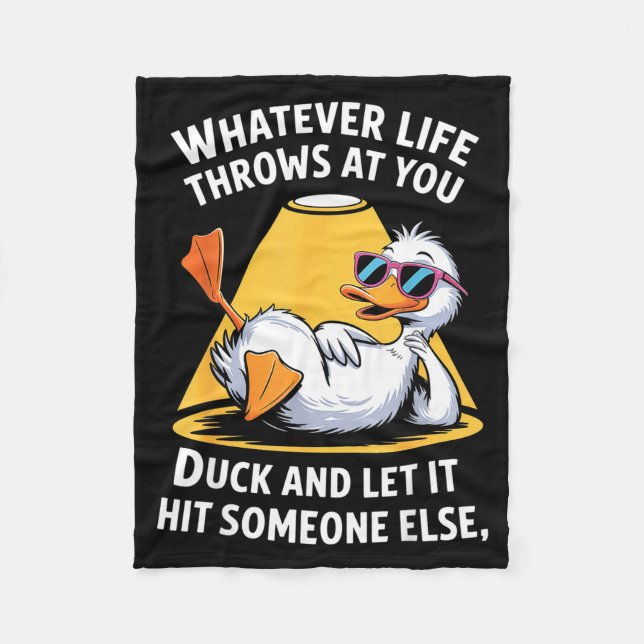 Manta Polar Duck Lover Funny Quote For Men Women Boys Kids Gra (Anverso)
