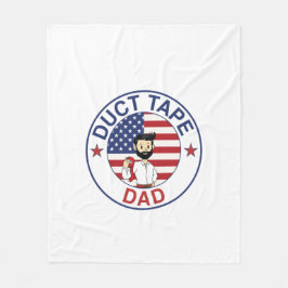 Manta Polar Duct Tape Dad - Fleece Blanket
