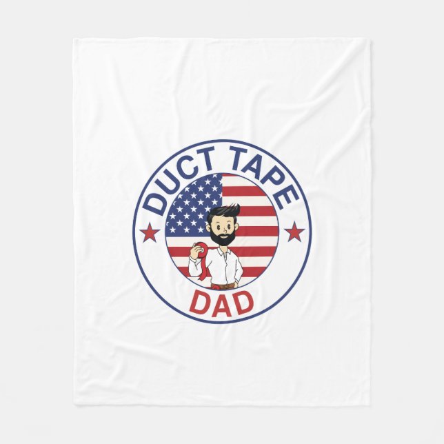 Manta Polar Duct Tape Dad - Fleece Blanket (Anverso)