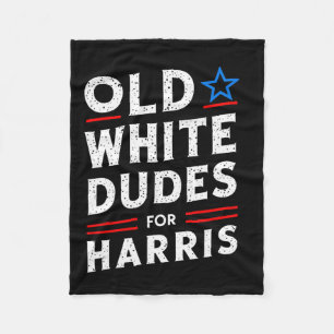 Manta Polar Dudes Blancas Para Harris Kamala 2024
