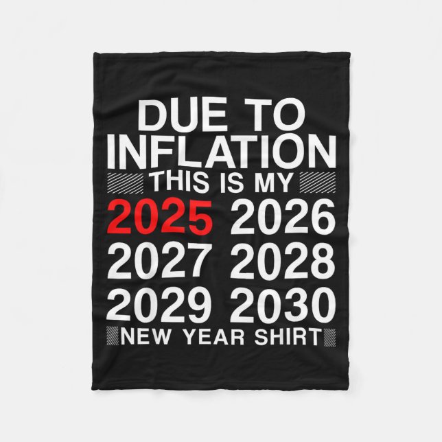 Manta Polar Due To Inflation Funny New Year 2026 Tee Men Women (Anverso)