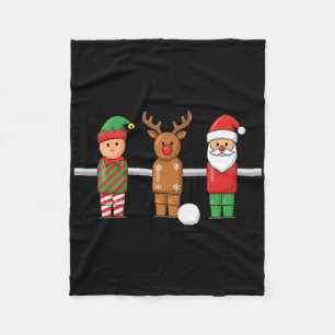 Manta Polar Duende de Navidad Foosll Reno Santa Trío Mesa Foo