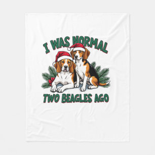 Manta Polar Dueño de perro de Beagle Navidades Navidad Navidad