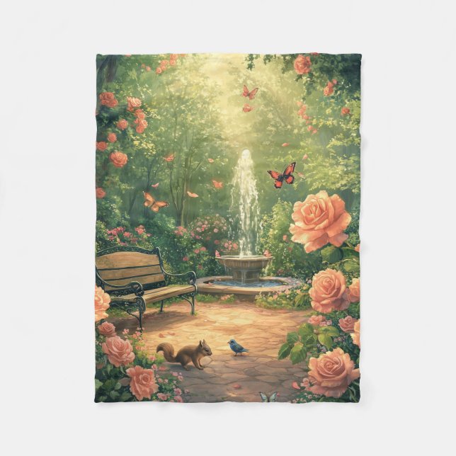 Manta Polar Duftender Rosengarten mit Springbrunnen (Anverso)