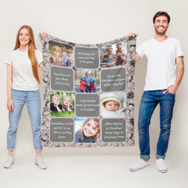 Manta Polar Dulce abuela/Nana Rosa de oro foto