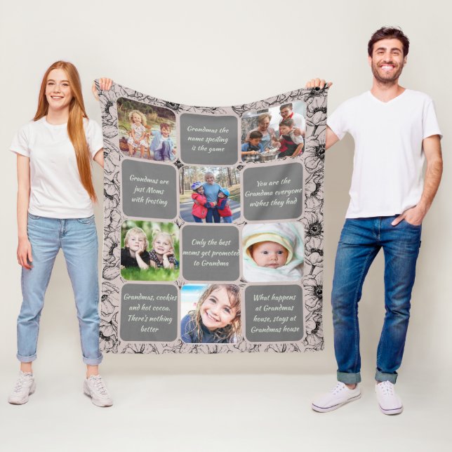 Manta Polar Dulce abuela/Nana Rosa de oro foto (In situ)