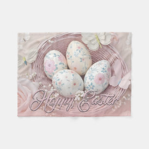 Manta Polar Dulce Alegría de Pascua con Motivo Floral