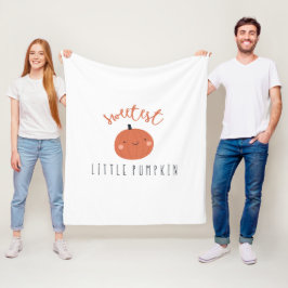 Manta Polar dulce calabaza pequeña Fleece Blanket lindo otoño