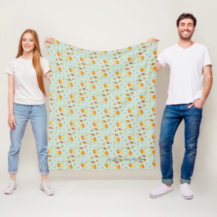 Manta Polar Dulce Patrón Festivo de Otoño de Maíz y Hojas