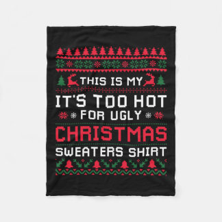 Manta Polar Dulces Navidades demasiado calientes Dulces gracio