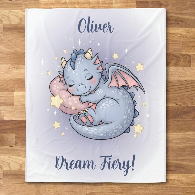 Manta Polar Dulces Sueños Bebé Dragón (Subido por el creador)