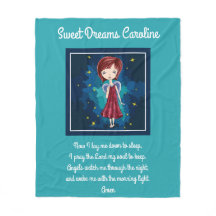 Dulces sueños con oración, personalizado