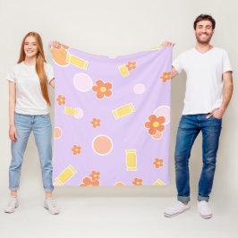 Manta Polar dulces y flores