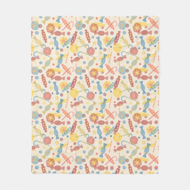 Manta Polar Dulces y modelo del caramelo (Anverso)