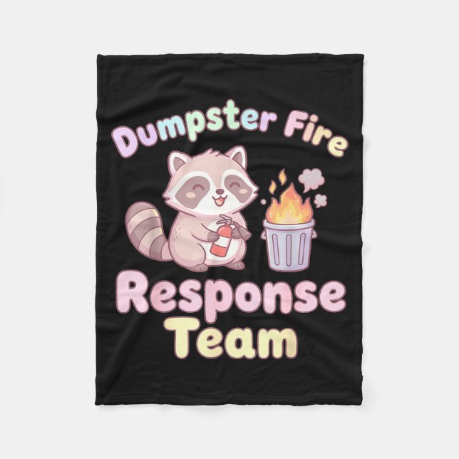 Manta Polar Dumpster Fire Resnse Team Raccoon Kawaii  (Anverso)