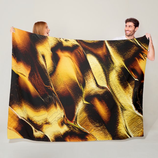 Manta Polar Dunas raras quemaron naranja dorado (In situ)