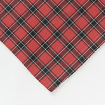 Dunbar Scotland District Tartan Fleece Blanket
