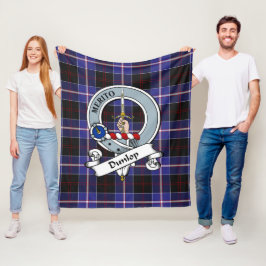 Manta Polar Dunlop moderna Badge Tartan Plaid