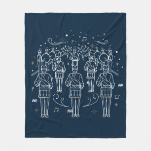 Manta Polar Duodécimo día de Navidades huyen lanzando una mant