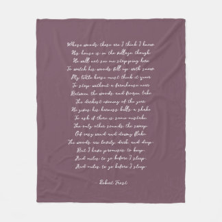 Manta Polar Dusty Purple Custom Poem Song Lyric Quote 