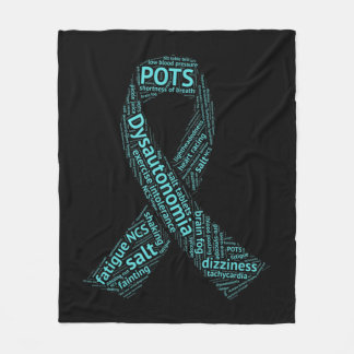 Manta Polar Dysautonomia Awareness T-shirt - Turquoise Ribbon
