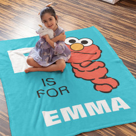 Manta Polar E es para Elmo | Añadir su nombre