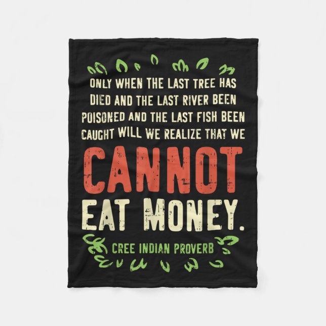 Manta Polar Earth Day Shirt Pro Save Environment Quote Last Tr (Anverso)