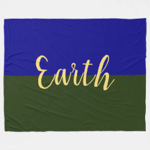 EARTH Elegant Royal Blue Forest Green Color Block