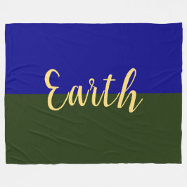 Manta Polar EARTH Elegant Royal Blue Forest Green Color Block