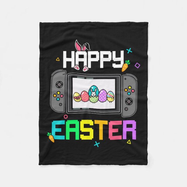 Manta Polar Easter Bunny Egt Hunt Gamer Niños Boys Video G (Anverso)