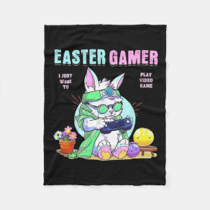 Manta Polar Easter Bunny Funny Gamer Video Game Boys Chicas