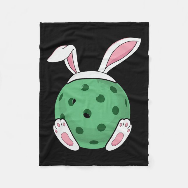 Manta Polar Easter Bunny Pickleball - Fun Easter Pickle Ball R (Anverso)