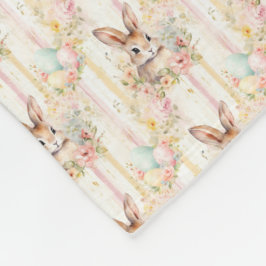 Manta Polar Easter Bunny Seamless Fabric – Pastel Cute Rabbit 