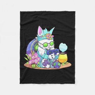 Manta Polar Easter Cat Bunny Chicas de videojuegos divertidos
