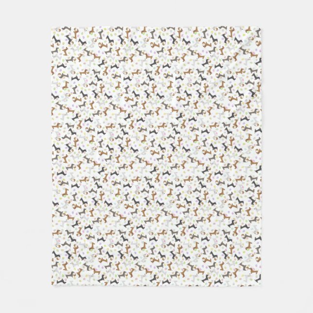 Manta Polar Easter Dachshund (Anverso)