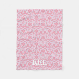 Manta Polar Easter Lily Monogram Blanket