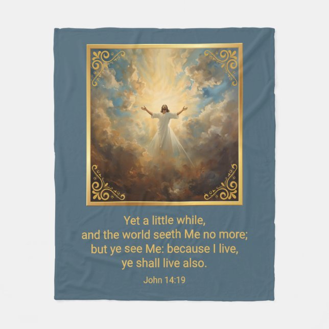 Manta Polar Easter Resurrection Religious  (Anverso)