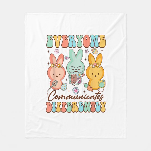 Manta Polar Easter Speech Therapy SLP Everyone Communicates Di (Anverso)