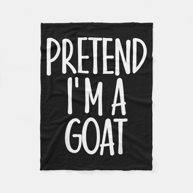 Manta Polar Easy Pretend I'm Goat Costume Gift Funny Farmer Ha (Anverso)