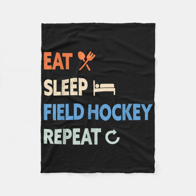 Manta Polar Eat Sleep Field Hockey Repeat _1  (Anverso)