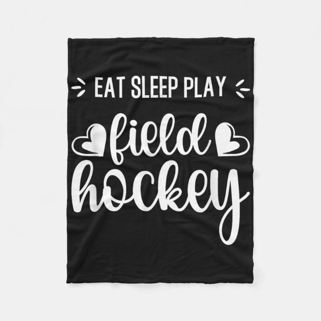 Manta Polar Eat Sleep Field Hockey Repeat Girls Players Traini (Anverso)
