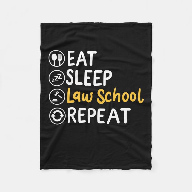 Manta Polar Eat Sleep Law School Repeat (Anverso)