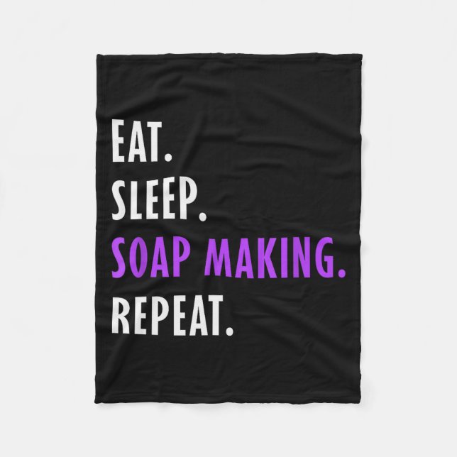Manta Polar Eat Sleep Soap Making Repeat - Crafters Soapmaking (Anverso)
