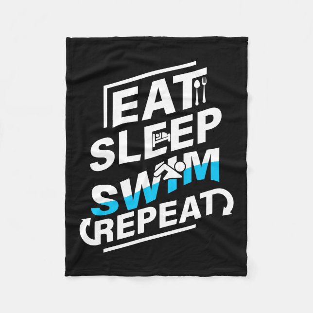 Manta Polar Eat Sleep Swim (Anverso)