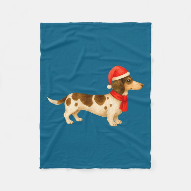 Manta Polar Ebald Christmas Dachshund E Funny Doxie Dog Mom  (Anverso)