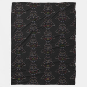Manta Polar Eclectic Owl Blanket